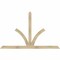 Ekena Millwork Richland Rough Sawn Timber Gable Bracket, Douglas Fir, 84"W x 53"H x 2"D x 4"F, 15/12 Pitch GBW084X53X0204RIC00RDF - alternate 1